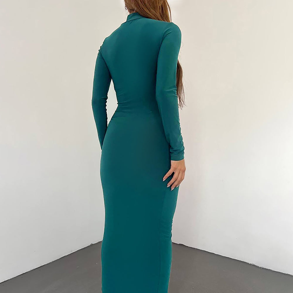 Chiffon Bodycon Maxi Dress