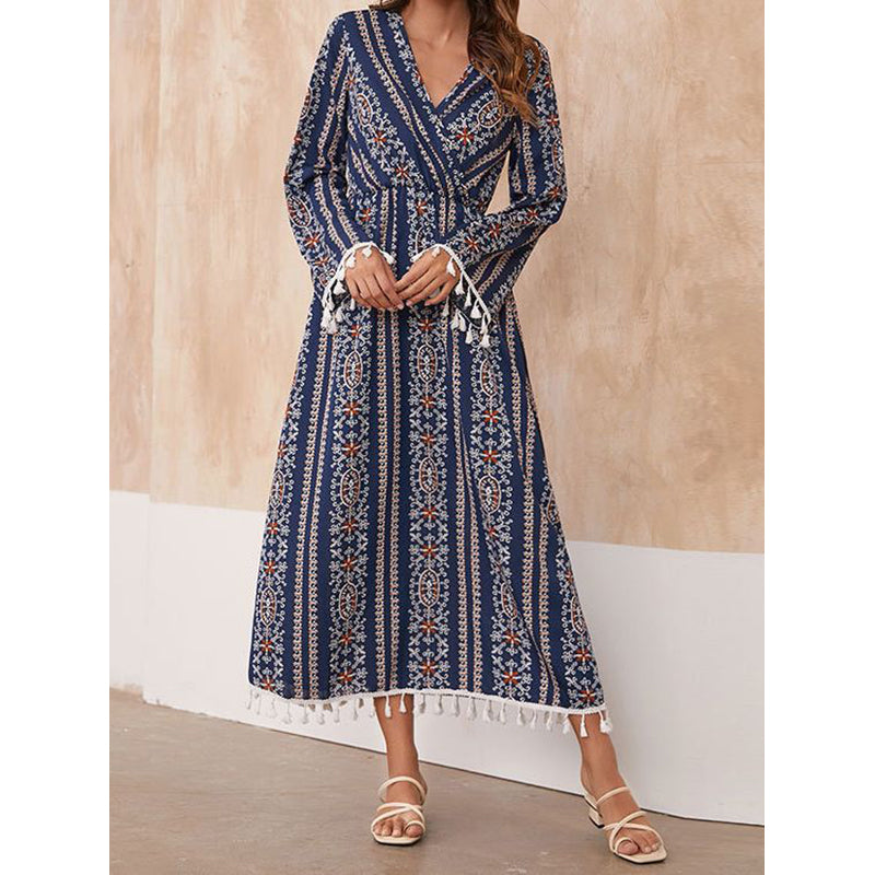 Floral Printed Fit & Flare Midi Dress