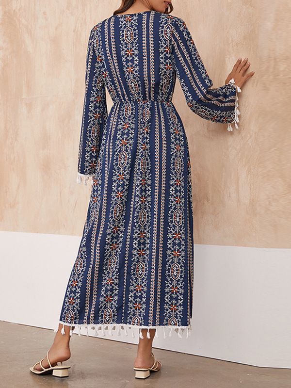 Floral Printed Fit & Flare Midi Dress