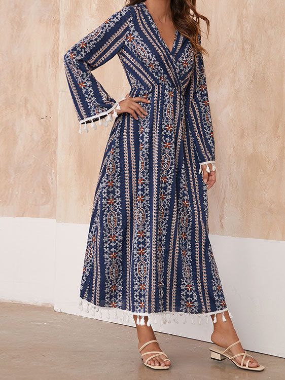 Floral Printed Fit & Flare Midi Dress