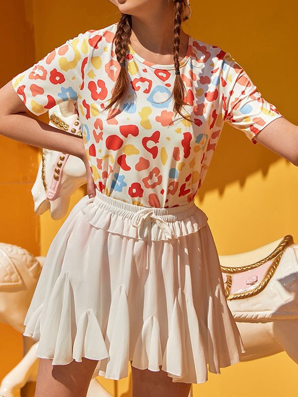 Abstract Printed Printed T-Shirt
