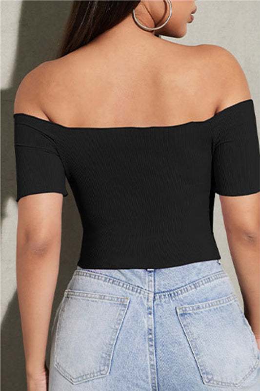 Off-Shoulder Tube Crop Top