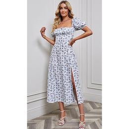 Floral Printed Fit & Flare Midi Dress