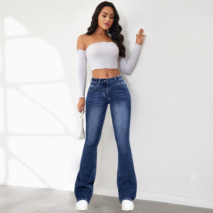 Women Bootcut Light Fade Jeans