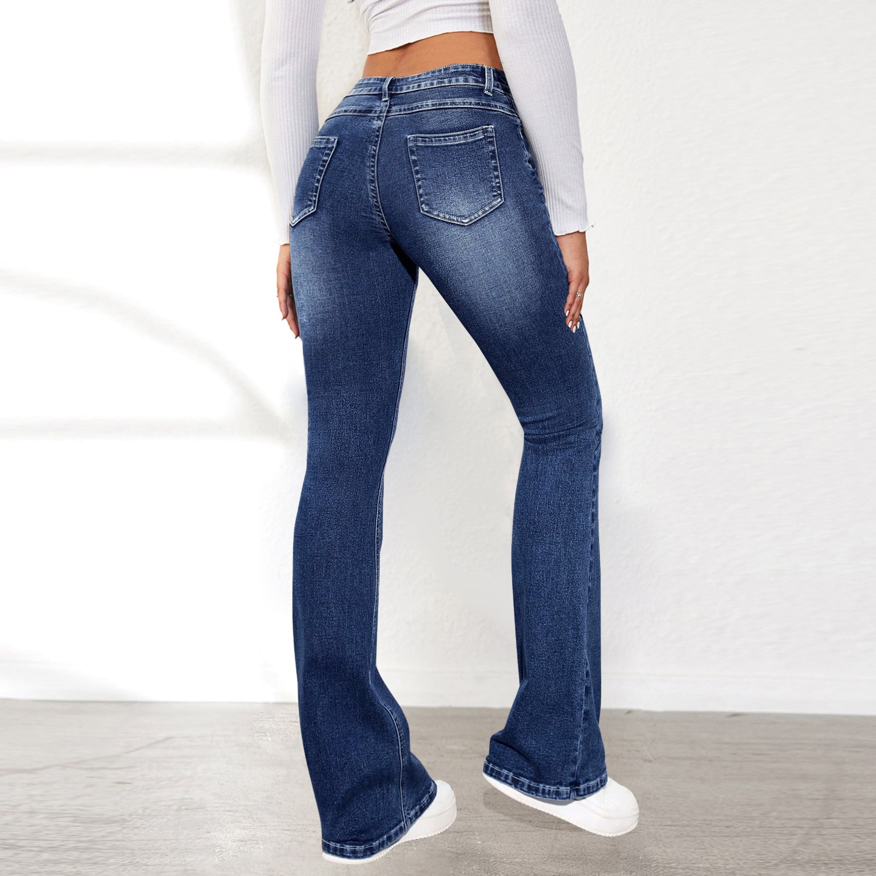Women Bootcut Light Fade Jeans