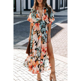 Floral Print Maxi  Dress