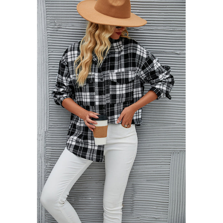 Black & White Checked Tailored Jacket