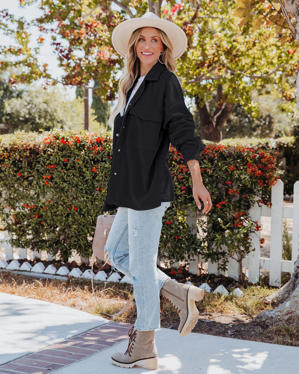 Shirt Collar Cardigan Sweater