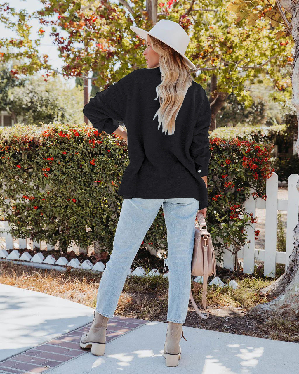 Shirt Collar Cardigan Sweater