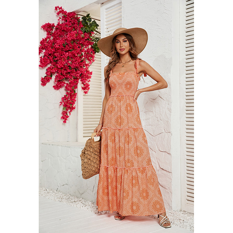 Floral Printed Maxi Dress