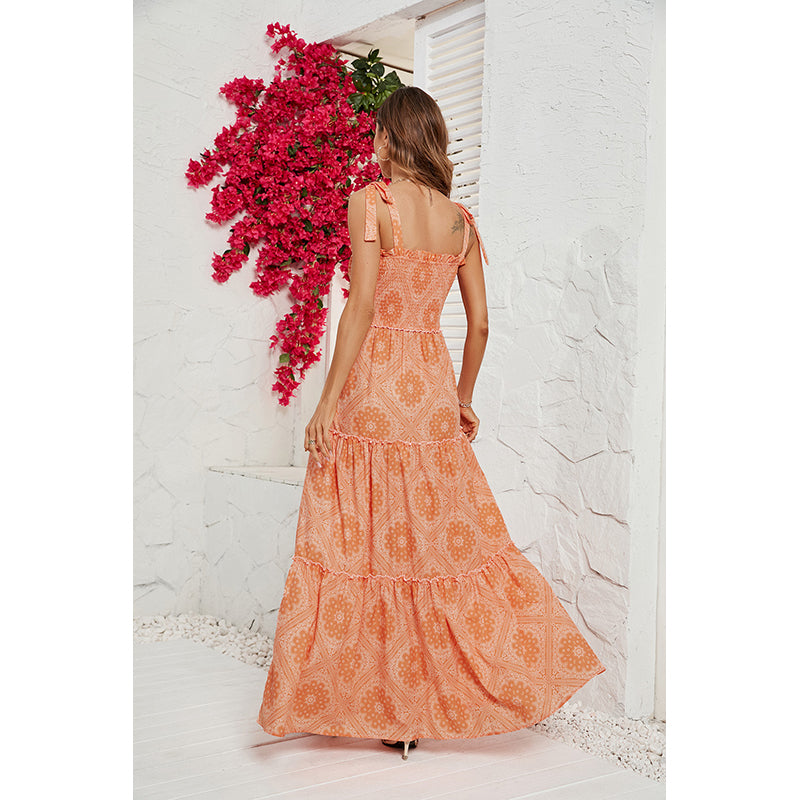 Floral Printed Maxi Dress