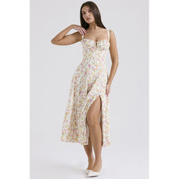 Floral Print Fit & Flare Midi Dress