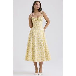 Floral Print Fit & Flare Midi Dress