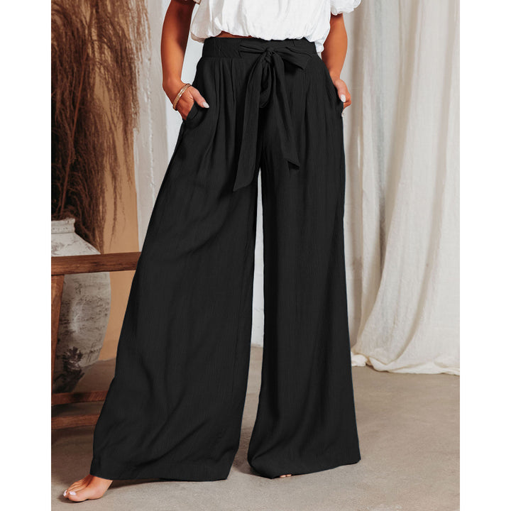 Women Black Mid-Rise Flared Fit Trousers