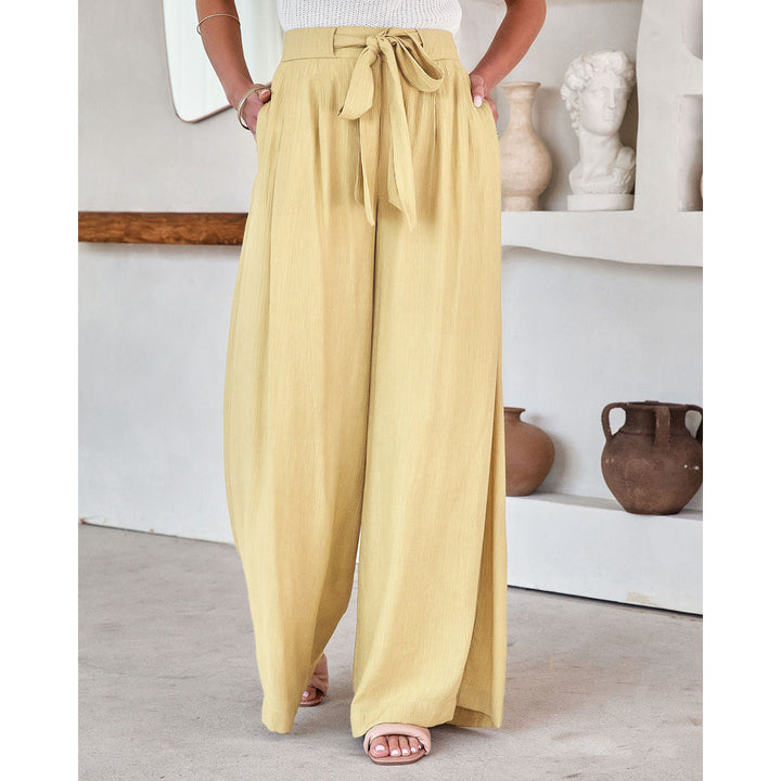 Women Beige Mid-Rise Flared Fit Trousers
