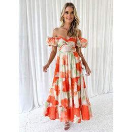 Floral Printed Maxi Dress