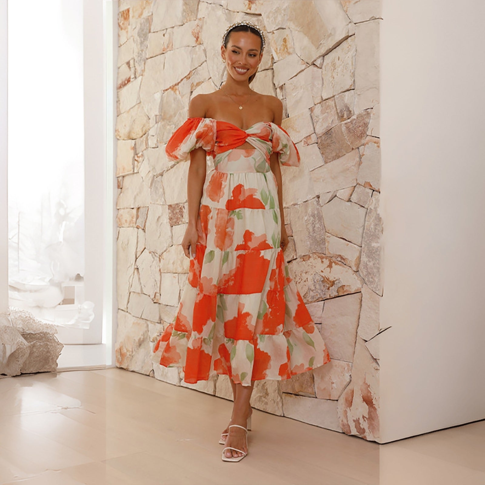 Floral Printed Maxi Dress