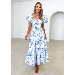 Women Floral Print Maxi Dress