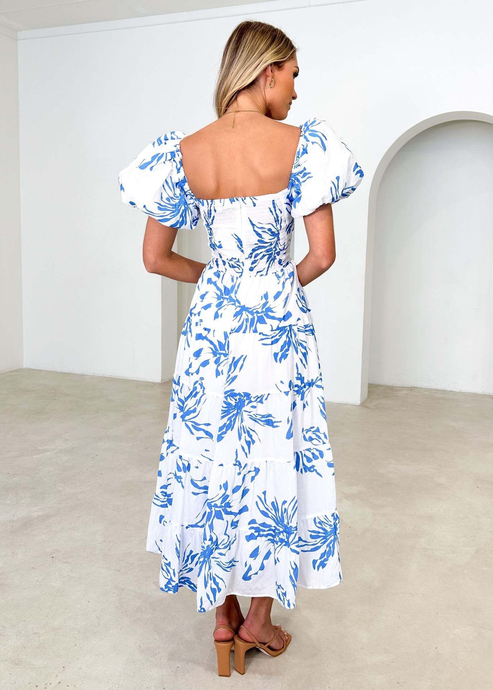 Women Floral Print Maxi Dress