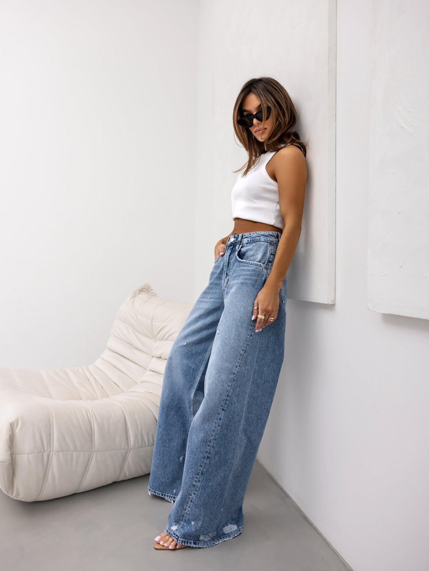 Women Wide Leg Jeans