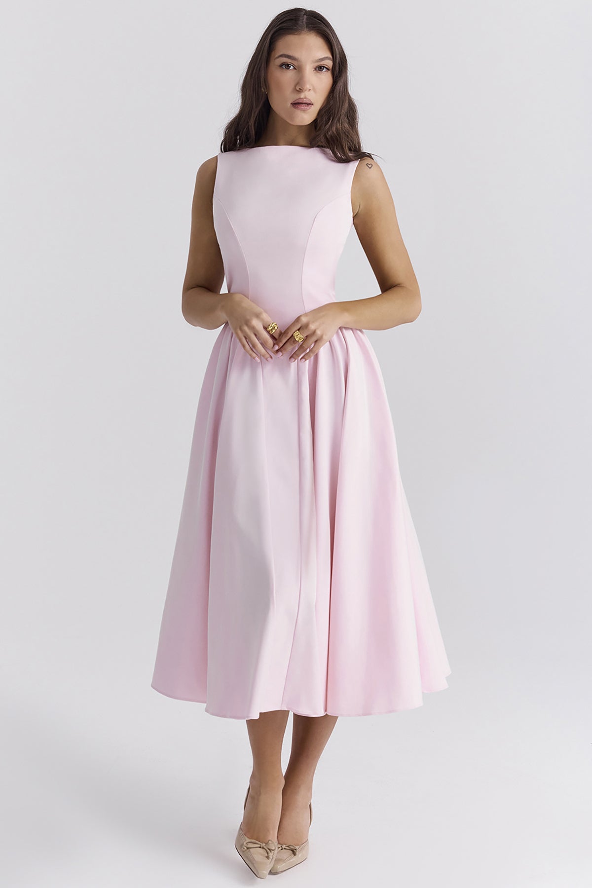 Women Fit & Flare Midi Dress