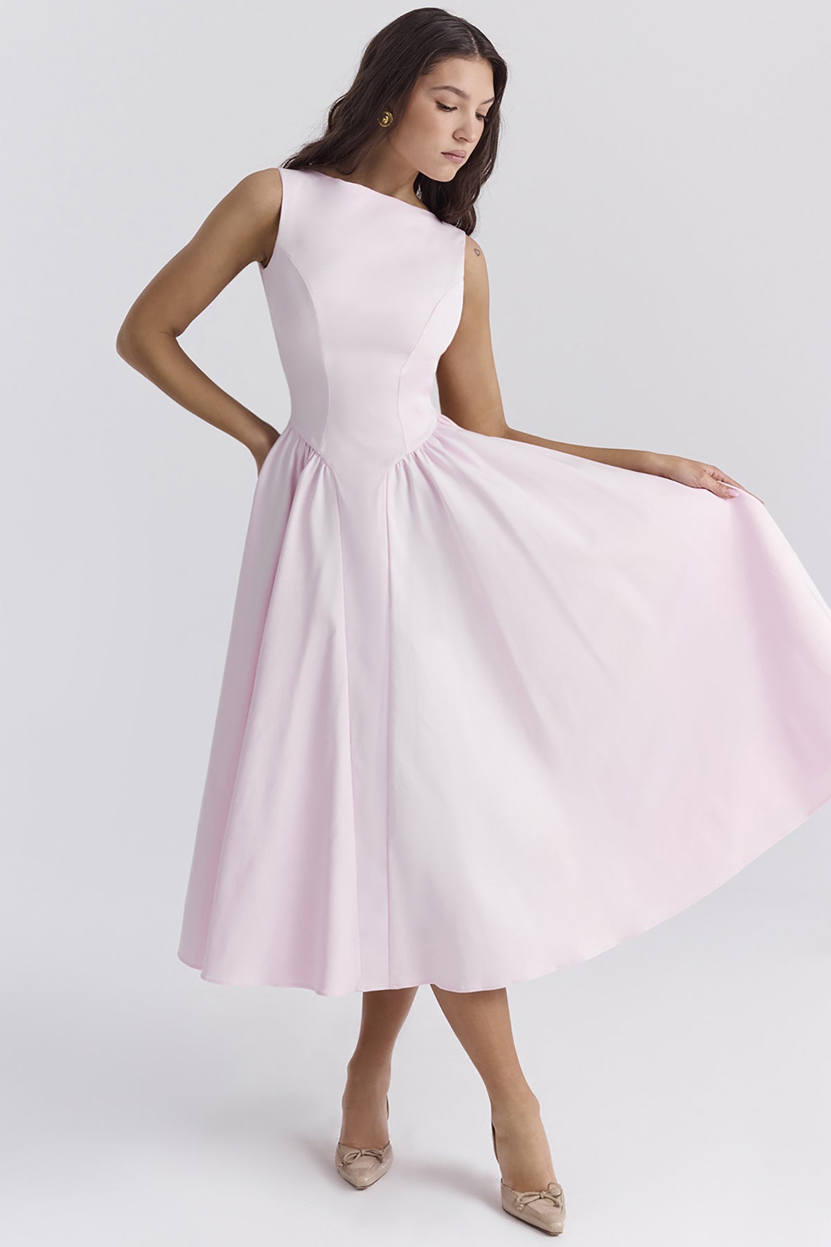 Women Fit & Flare Midi Dress