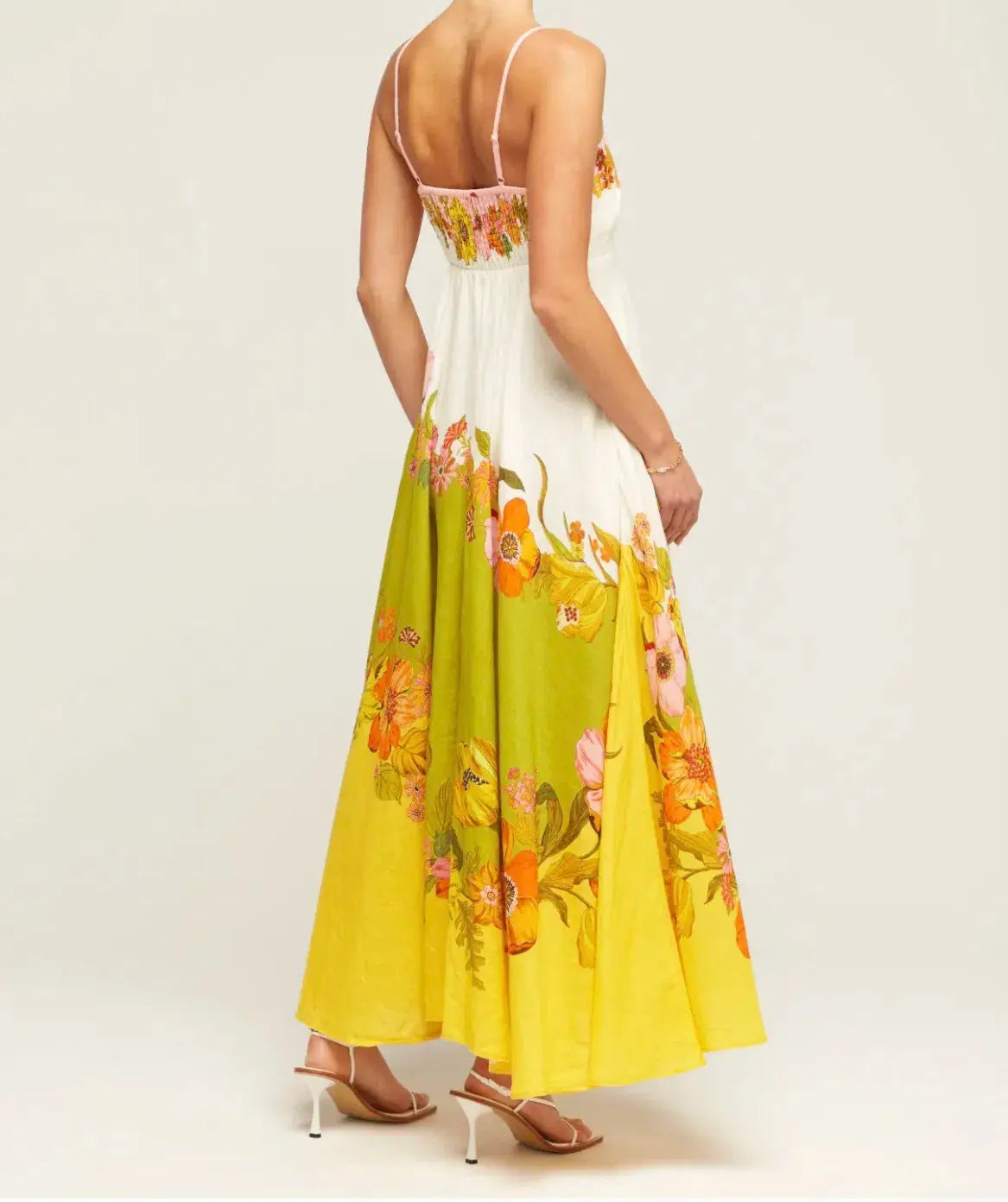 Floral Printed A-Line Maxi Dress