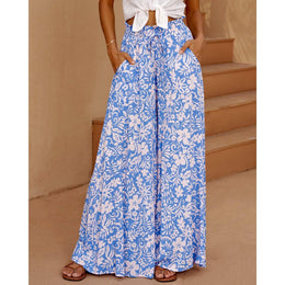 Women Floral Printed Flared Palazzo