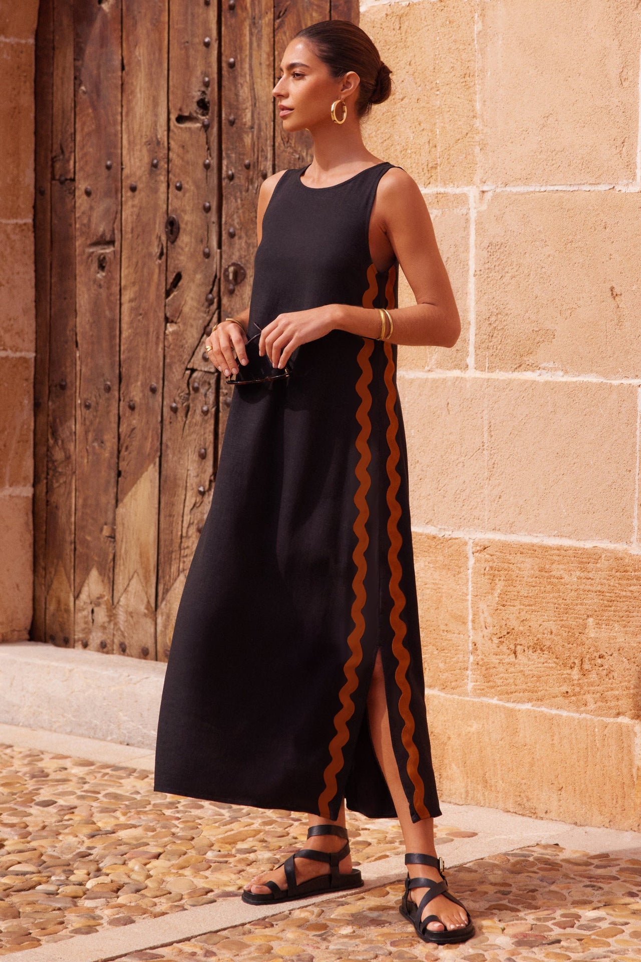Women Sleeveless A-Line Maxi Dress