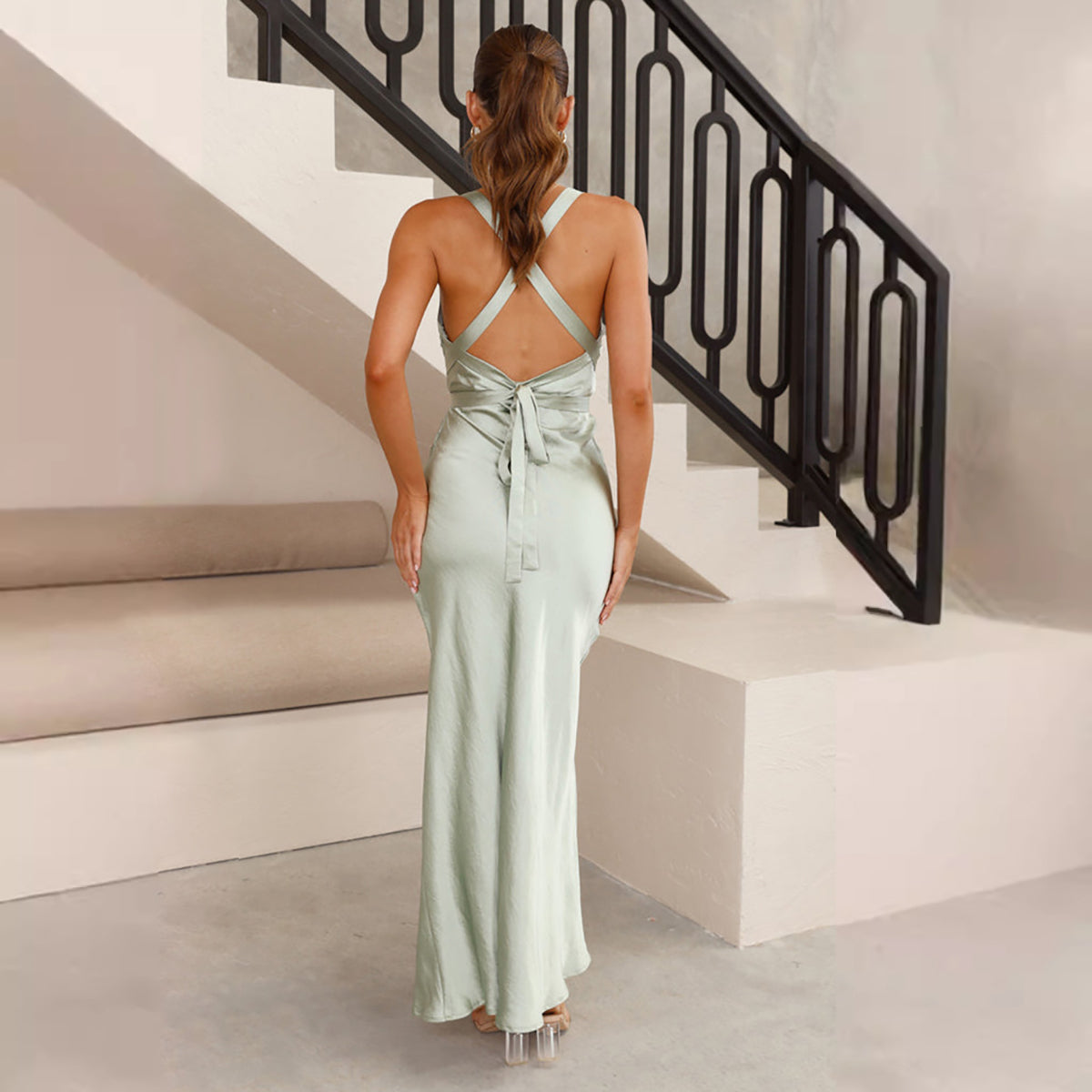 Women Solid Maxi Dress
