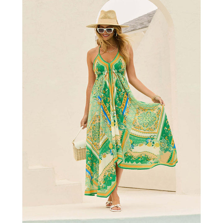 Women Ethnic Motifs Printed A-Line Midi Dress