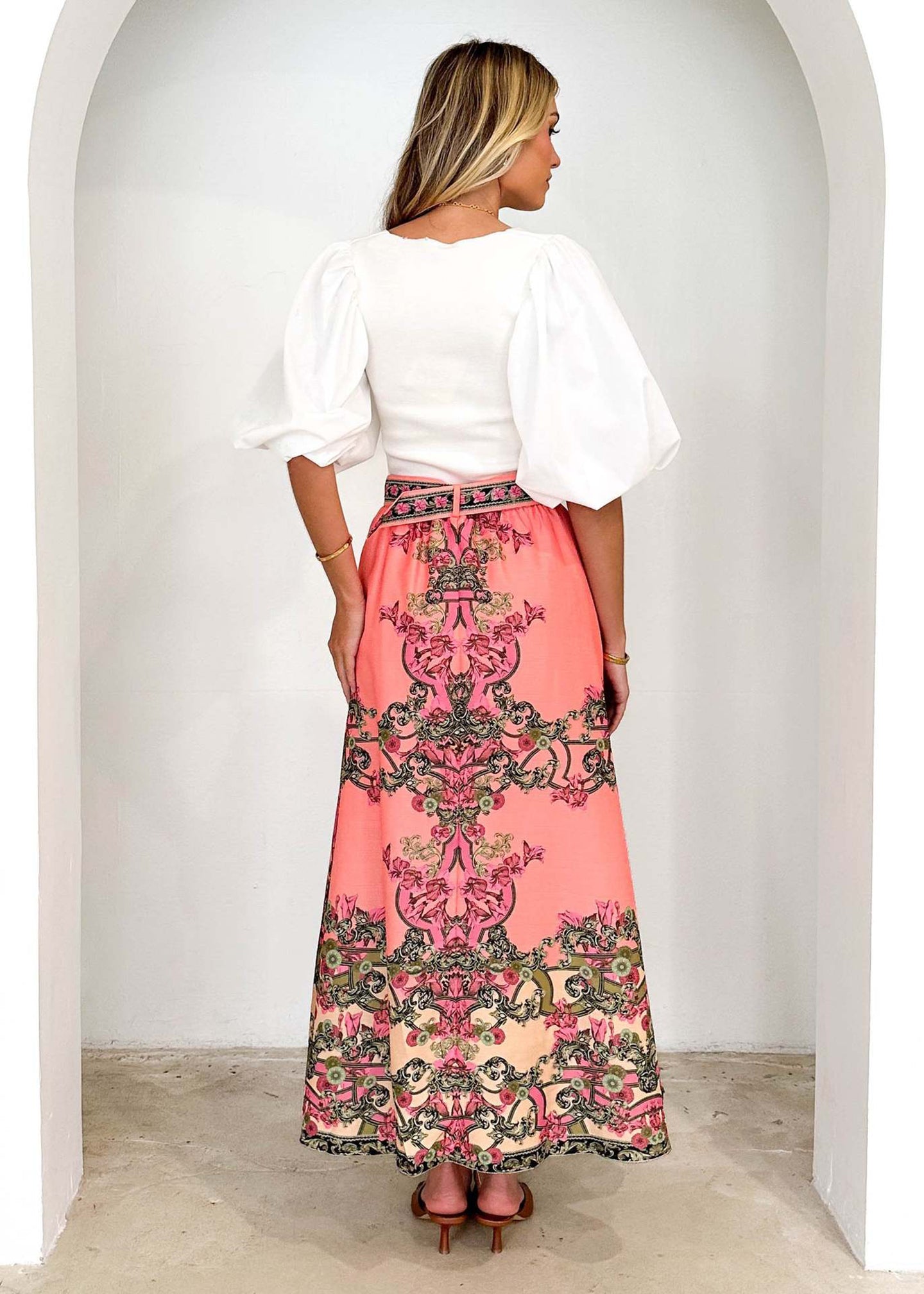 Women A-Line Maxi Skirt
