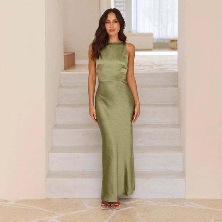 Chiffon Fit & Flare Maxi Dress