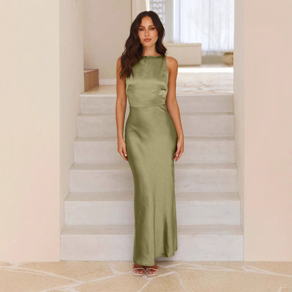 Chiffon Fit & Flare Maxi Dress