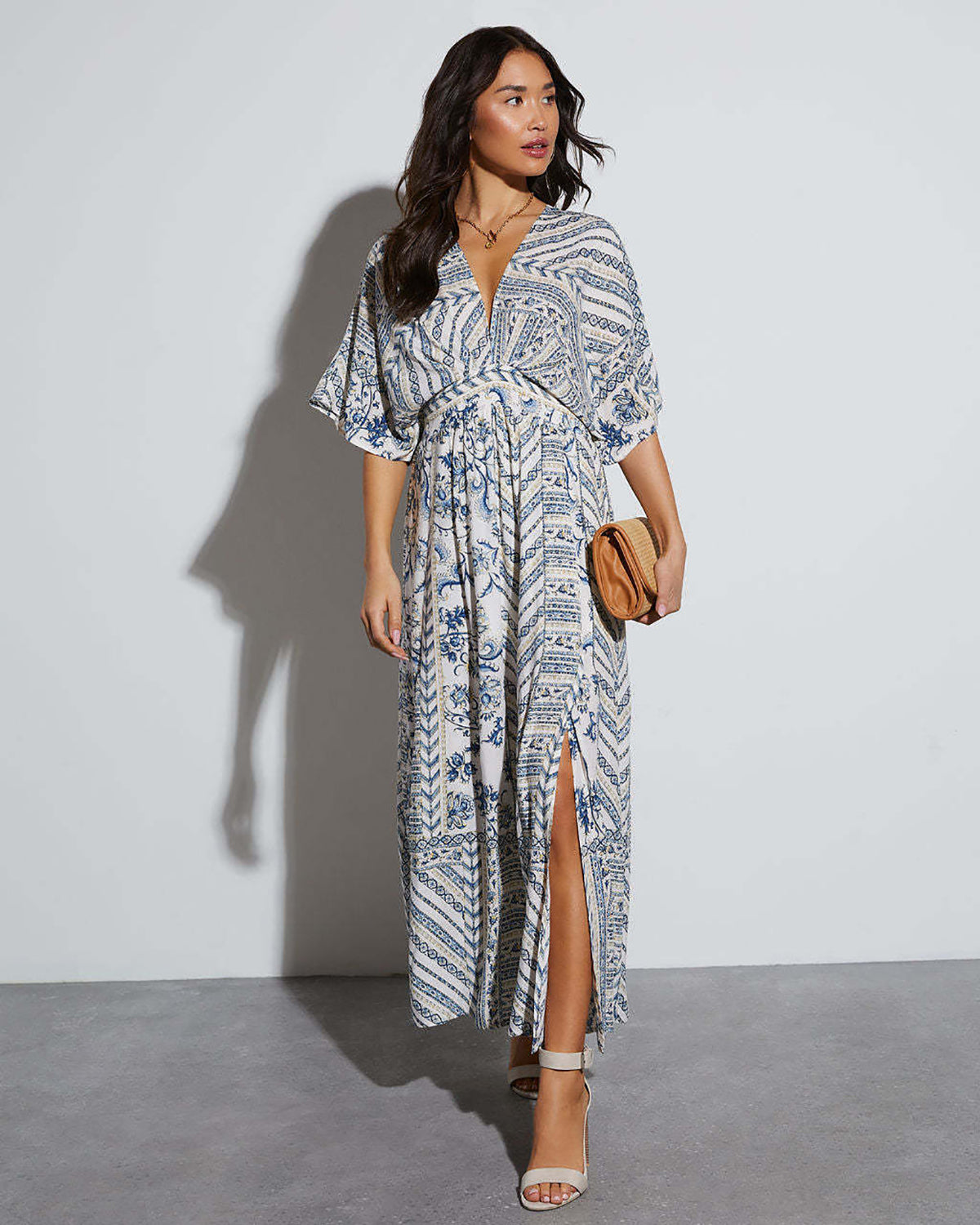 Women Ethnic Motifs Printed Maxi Dress
