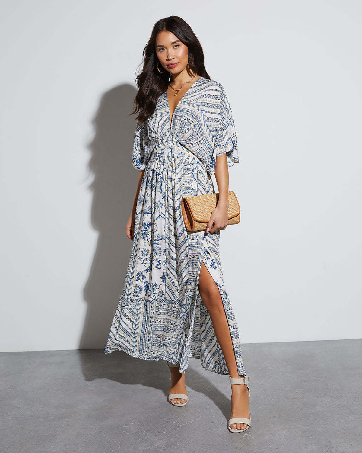 Women Ethnic Motifs Printed Maxi Dress