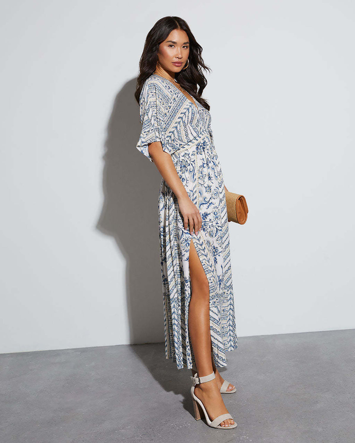 Women Ethnic Motifs Printed Maxi Dress
