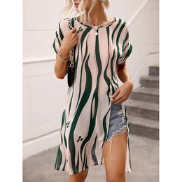 Round Neck Striped Top