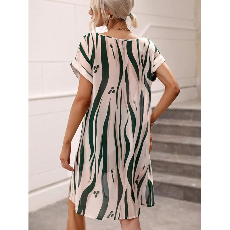 Round Neck Striped Top