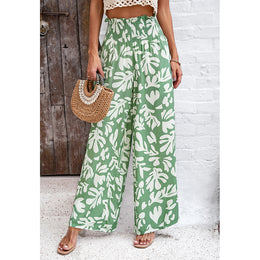 Printed Loose Fit High-Rise Easy Wash Pleated Trousers