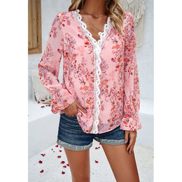 Floral Printed Bell Sleeves Top