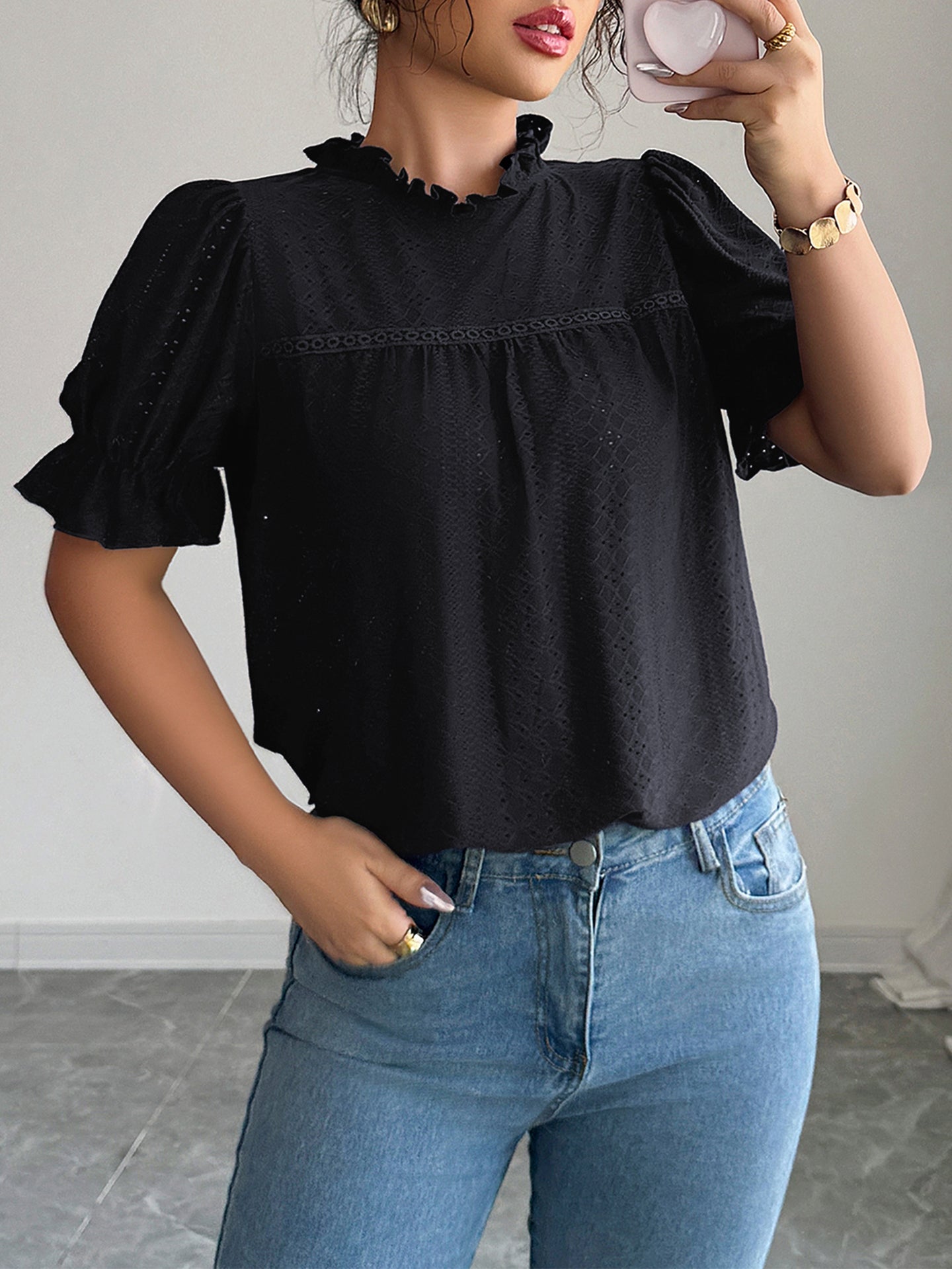 Women Round Neck Regular Top