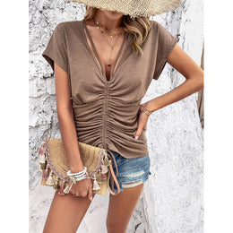V-Neck Short Sleeves Top