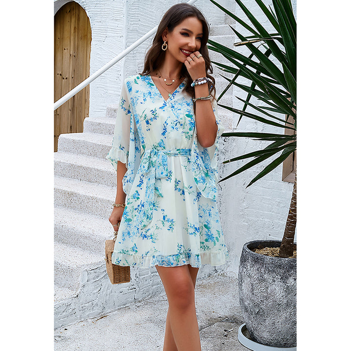 Floral Printed A-Line Dress