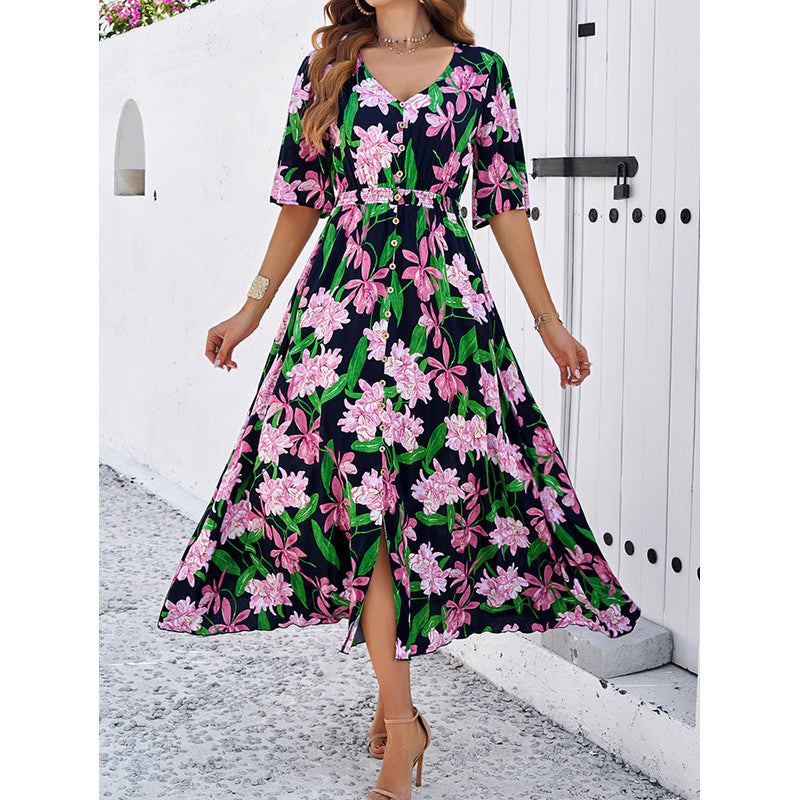 Floral Print Maxi Dress