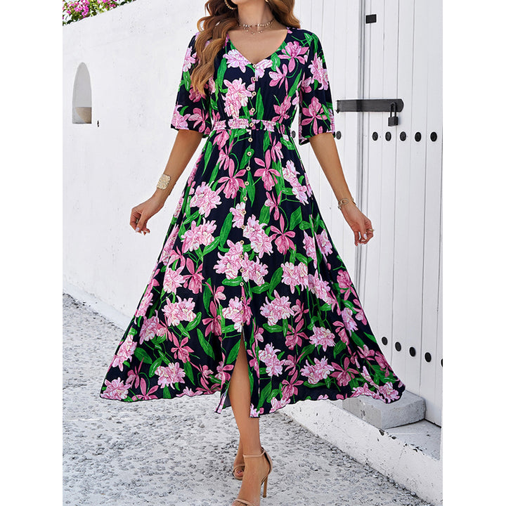 Floral Print Maxi Dress