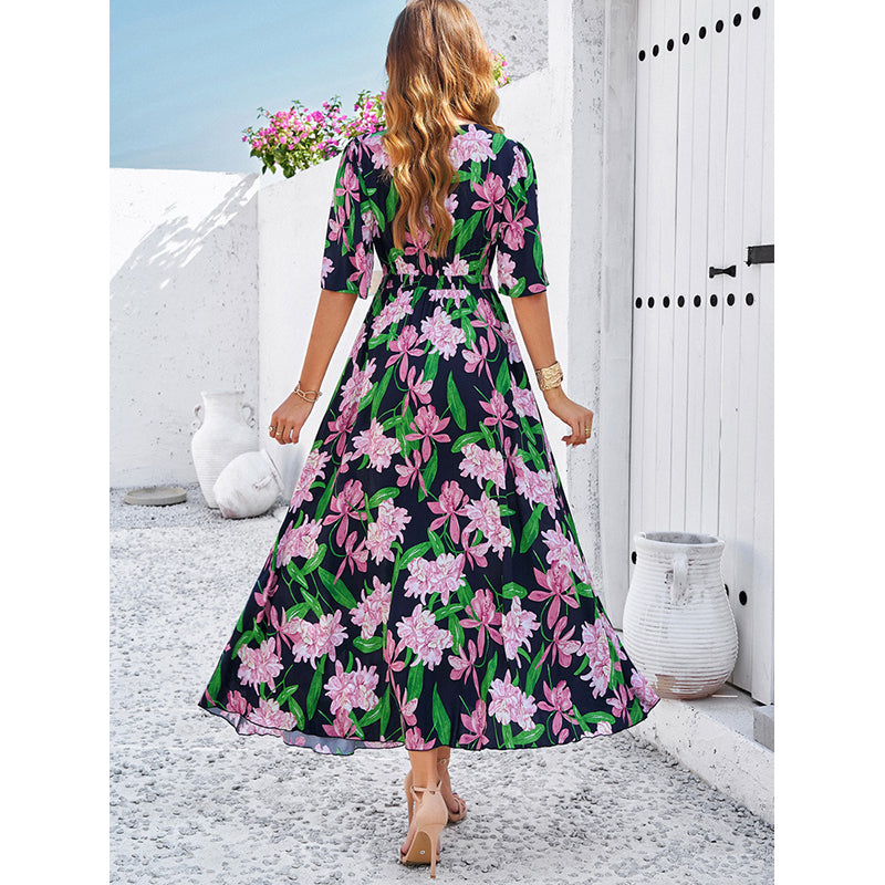 Floral Print Maxi Dress