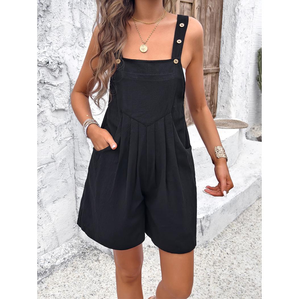 Solid Square Neck Playsuit