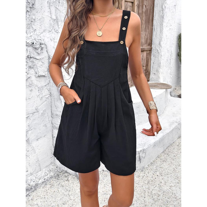 Solid Square Neck Playsuit
