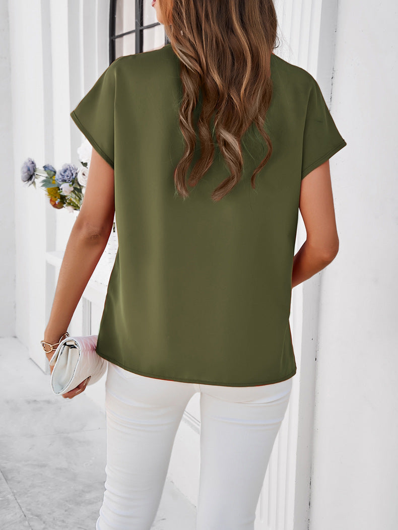 V-Neck Extended Sleeves Top